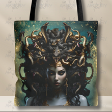 Load image into Gallery viewer, Medusa and Pegasus Greek Mythology Gods Tote Bag