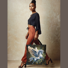 Load image into Gallery viewer, Medusa and Pegasus Greek Mythology Gods Tote Bag