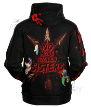 Load image into Gallery viewer, Murdered and Missing Indigenous Women, MMIW Hoodie back facing