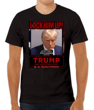 Load image into Gallery viewer, Trump, Lock Him Up T-Shirt front facing