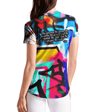 Load image into Gallery viewer, Tupac Shakur Premium Women's Crew Tee back side