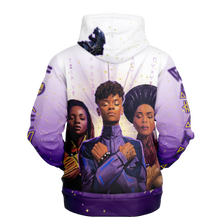Load image into Gallery viewer, Wakanda Forever / Black Panther Tribute Hoodie back facing