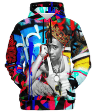 Load image into Gallery viewer, Tupac Hoodie front facing