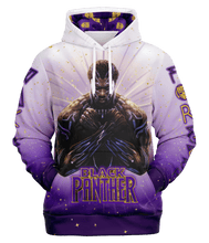 Load image into Gallery viewer, Wakanda Forever / Black Panther front facing hoodie