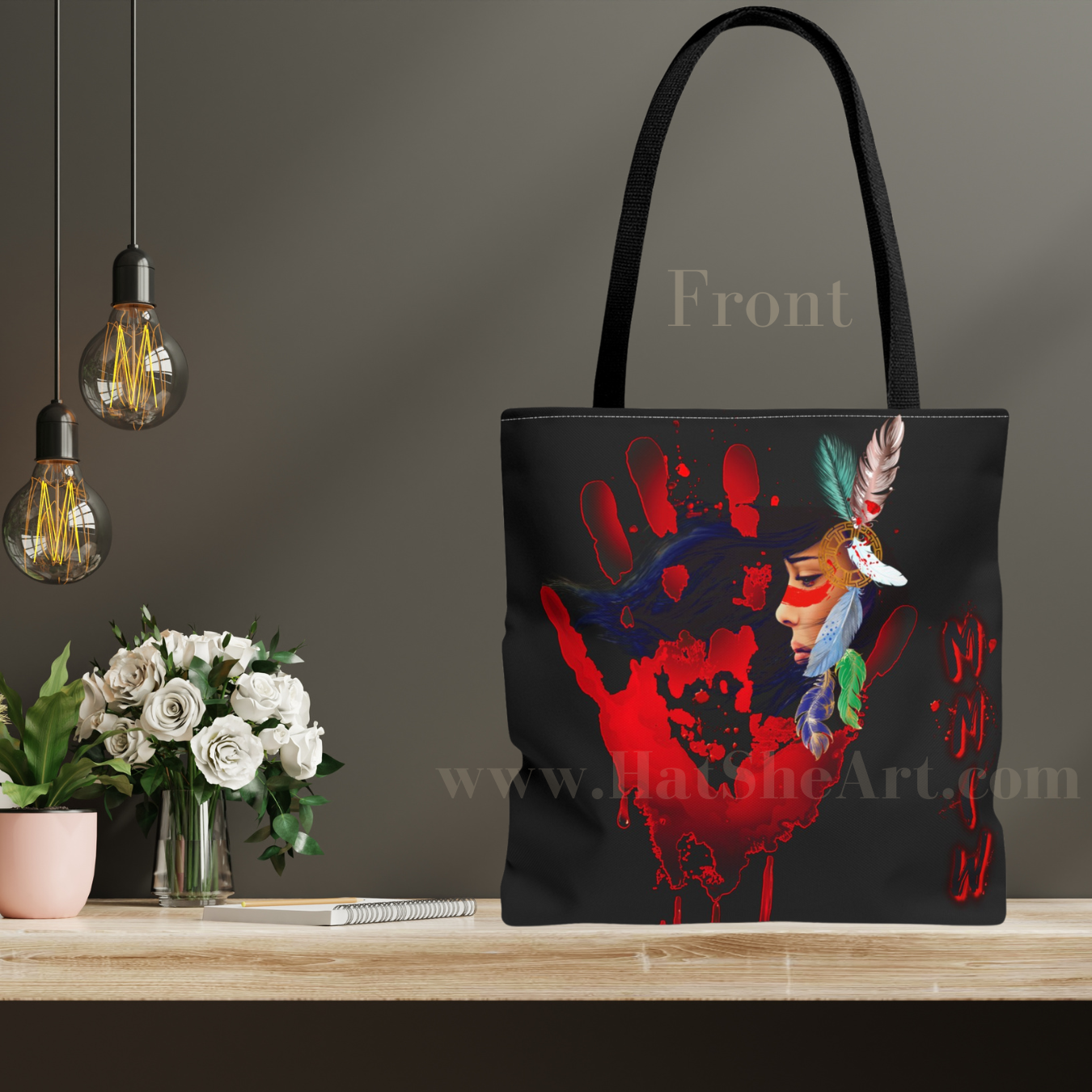 MMIW tote bag, Native tote bag, Native art