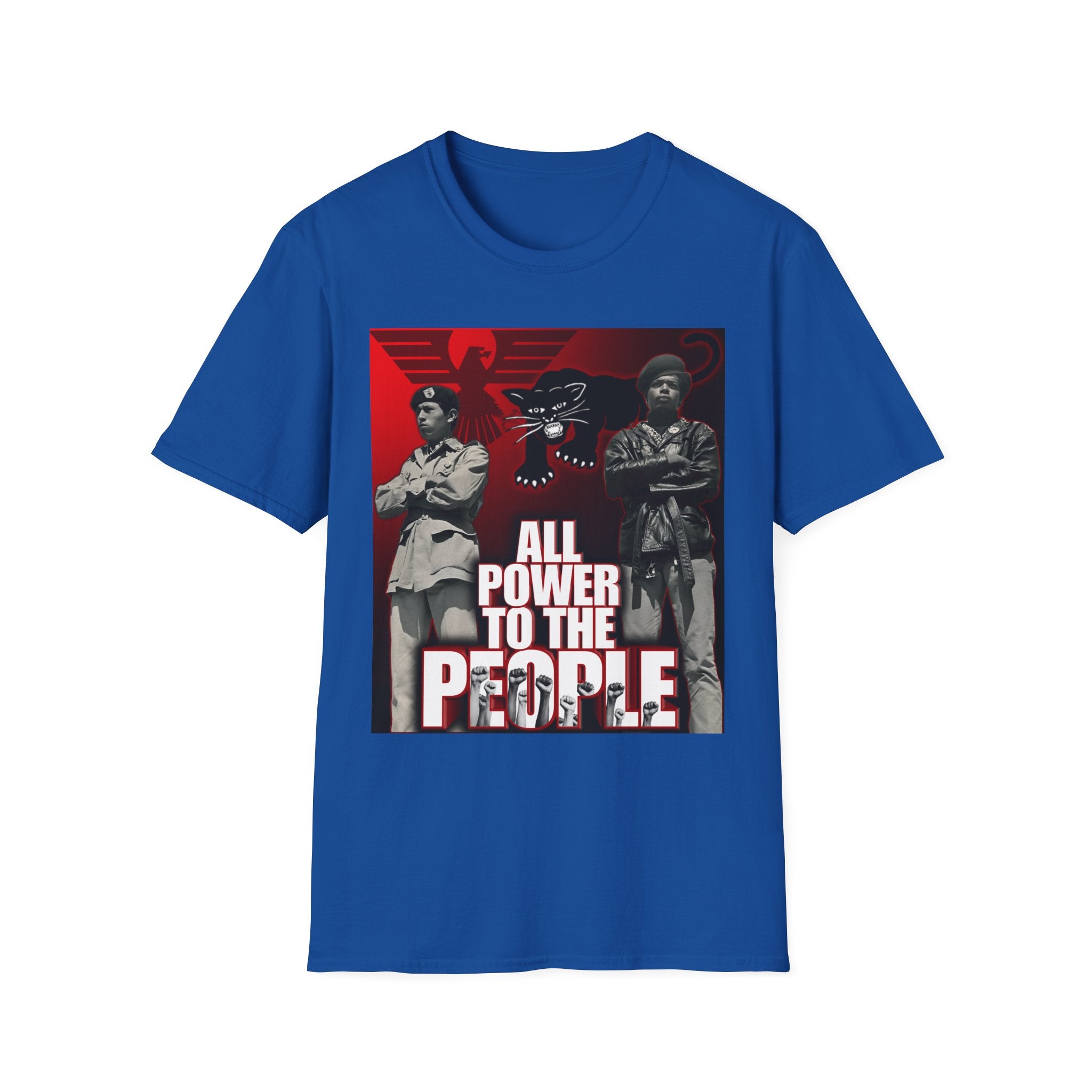 All Power to the People Shirt - Black Panthers & Brown Berets Solidarity Tee - Black & Indigenous Owned