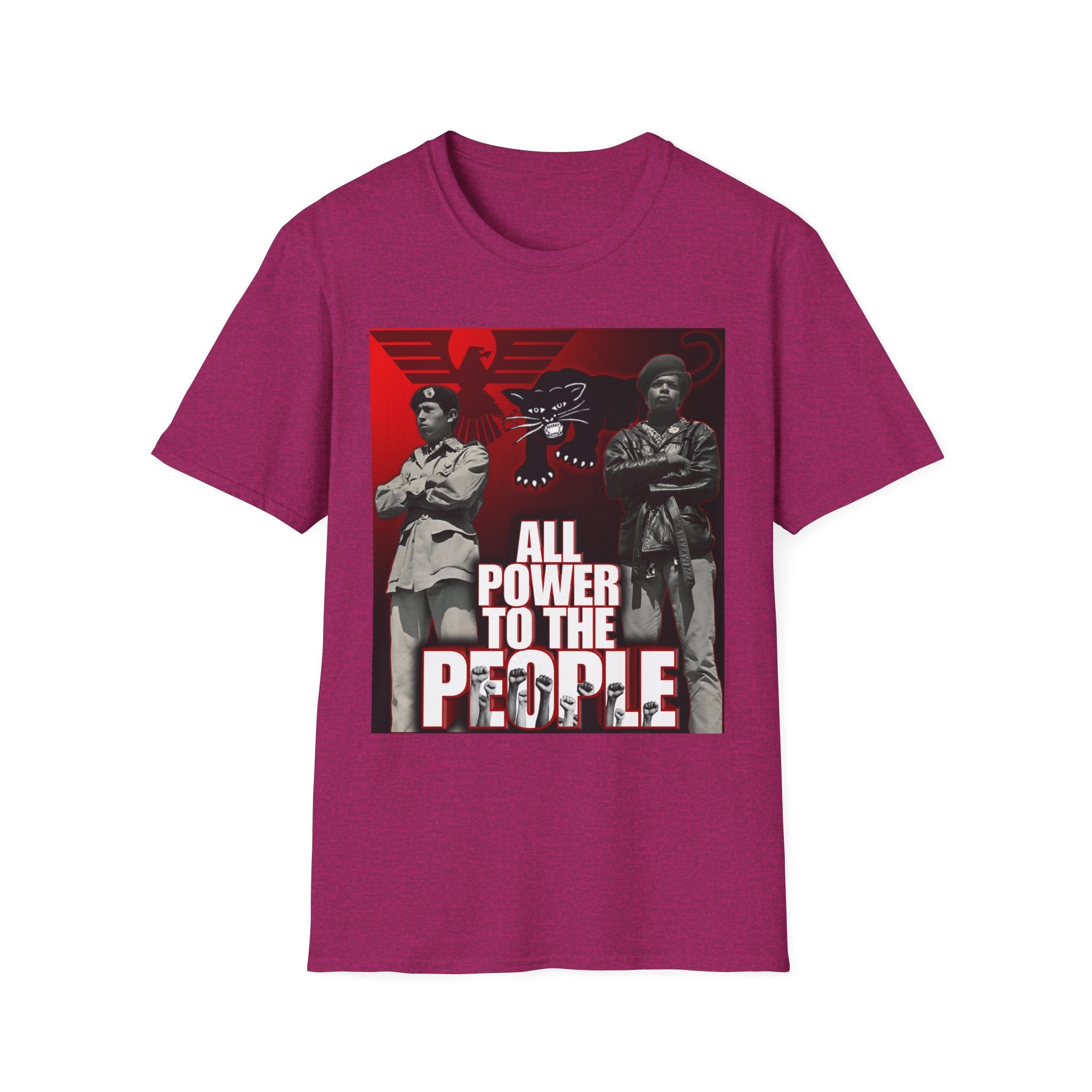 All Power to the People Shirt - Black Panthers & Brown Berets Solidarity Tee - Black & Indigenous Owned