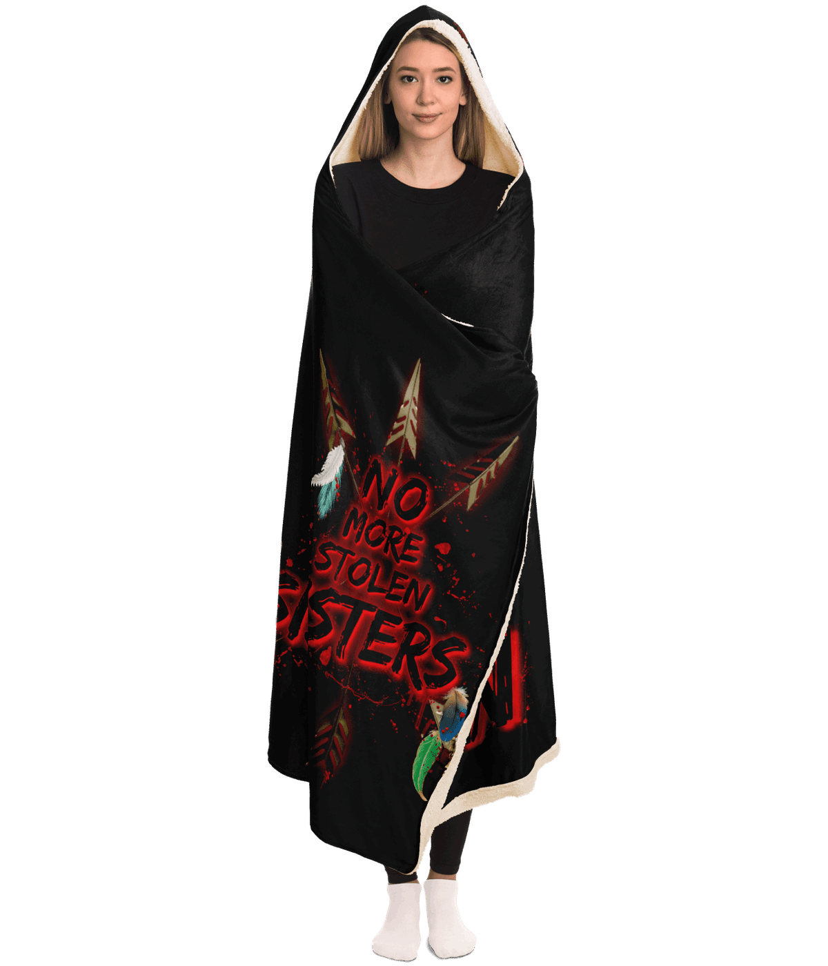 Murdered and Missing Indigenous Women ( MMIW) Hoodie Blanket