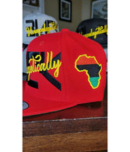 Load image into Gallery viewer, Unapologetically Black Embroidered, Flat-Bill, Classic, Snap-Back Cap. ONE SIZE
