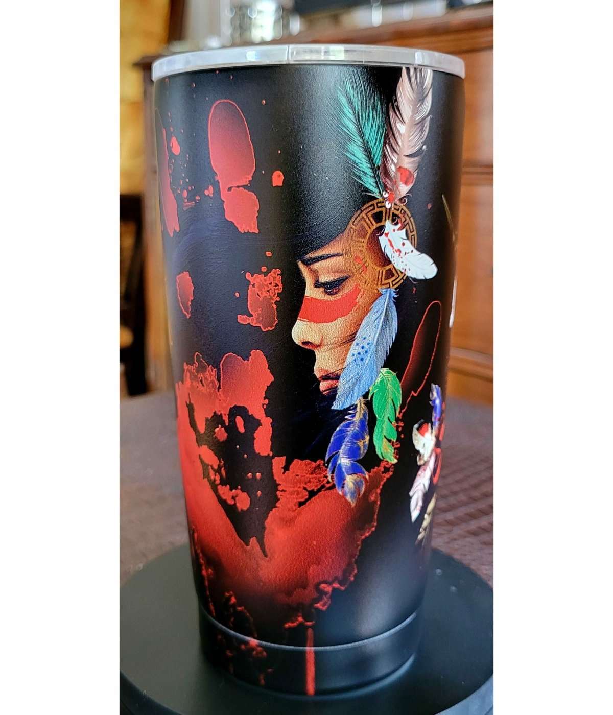 Murdered and Missing Indigenous Women ( MMIW ) 20oz Tumbler front view