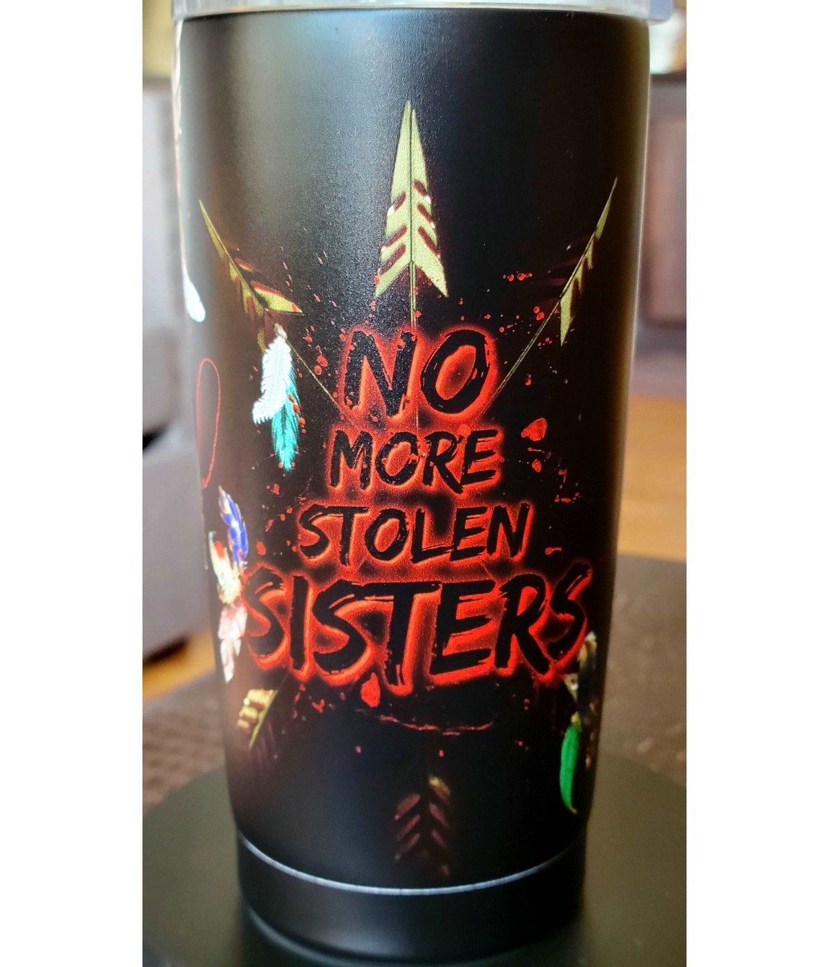 Murdered and Missing Indigenous Women ( MMIW ) 20oz Tumbler back view