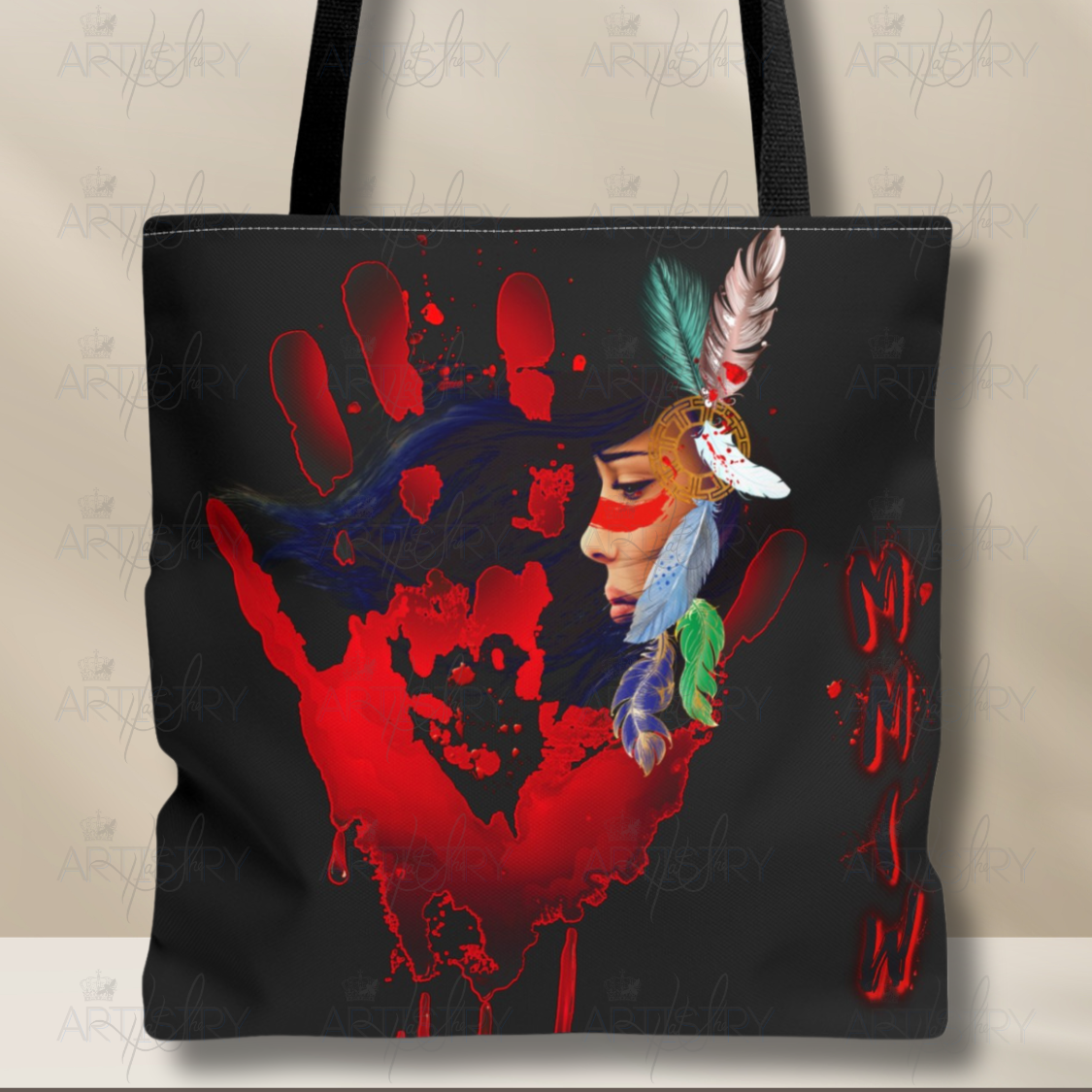 MMIW tote bag, Native tote bag, Native art
