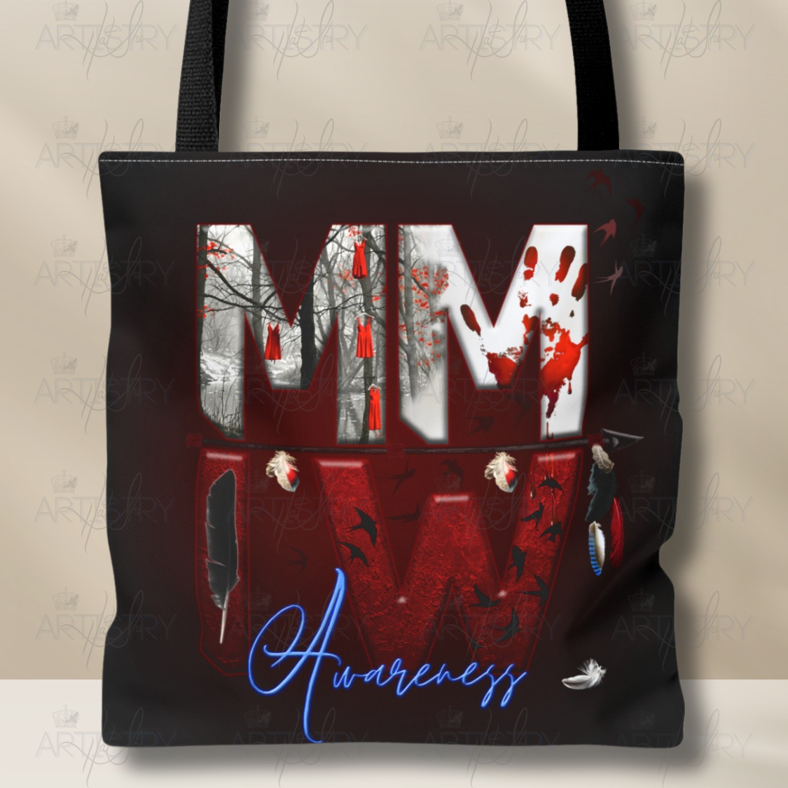 MMIW Tote Bag, Murdered and Missing Indigenous Women Tote Bag