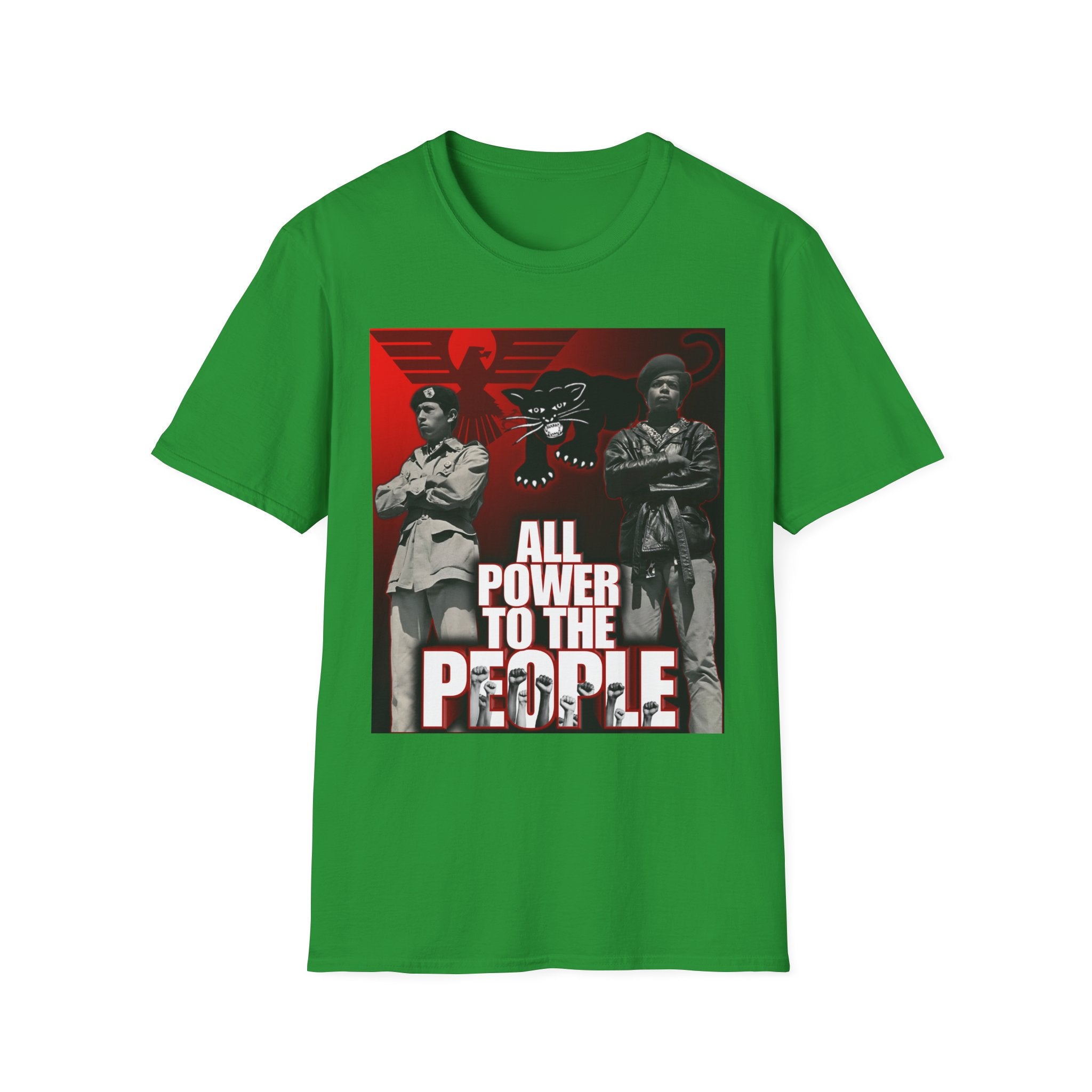 All Power to the People Shirt - Black Panthers & Brown Berets Solidarity Tee - Black & Indigenous Owned