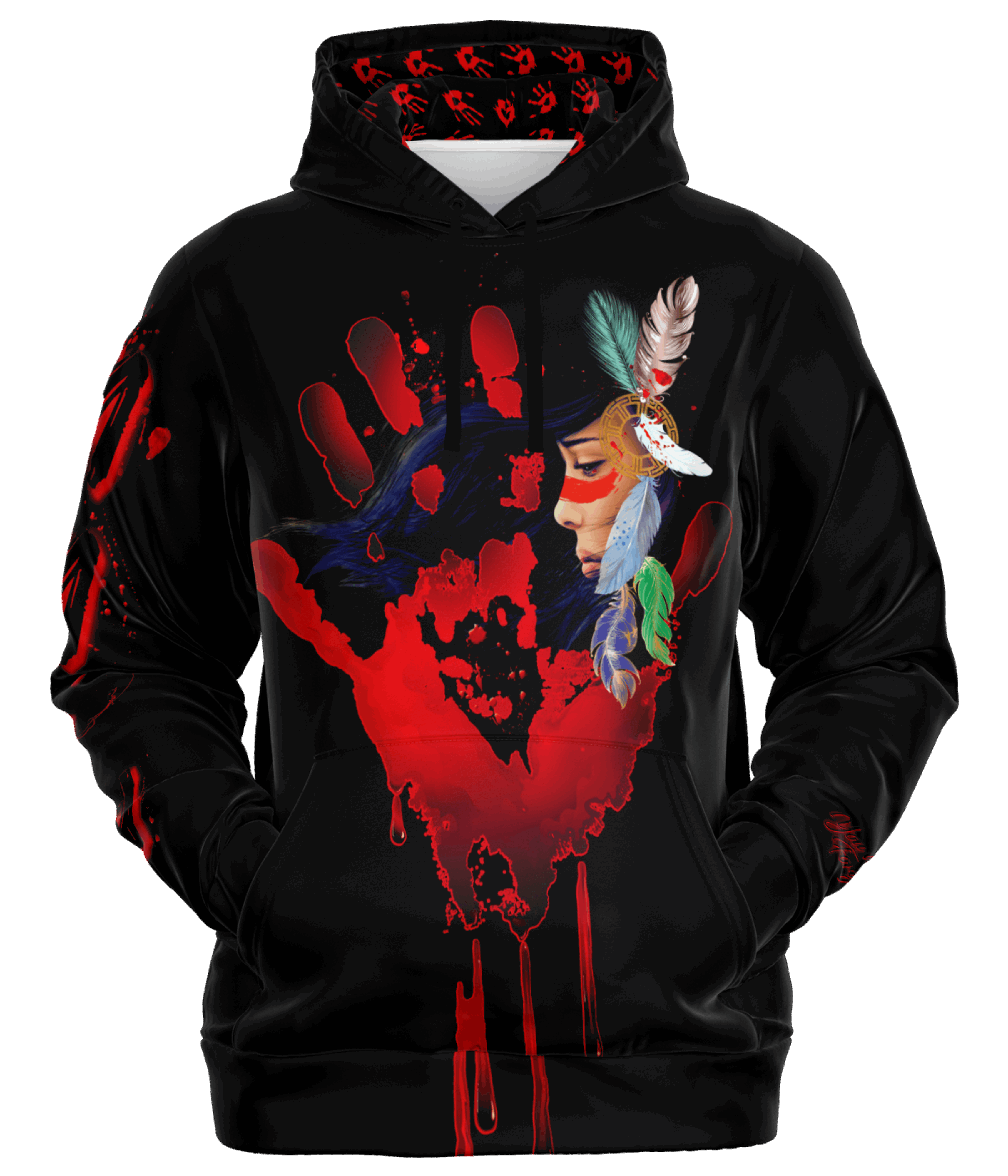 Murdered and Missing Indigenous Women front facing hoodie