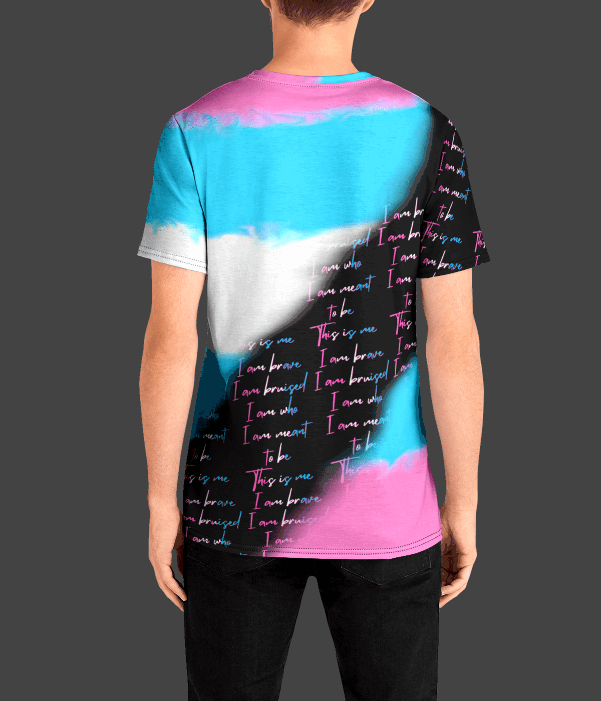 TRANS PRIDE-Premium Men's Crew Tee