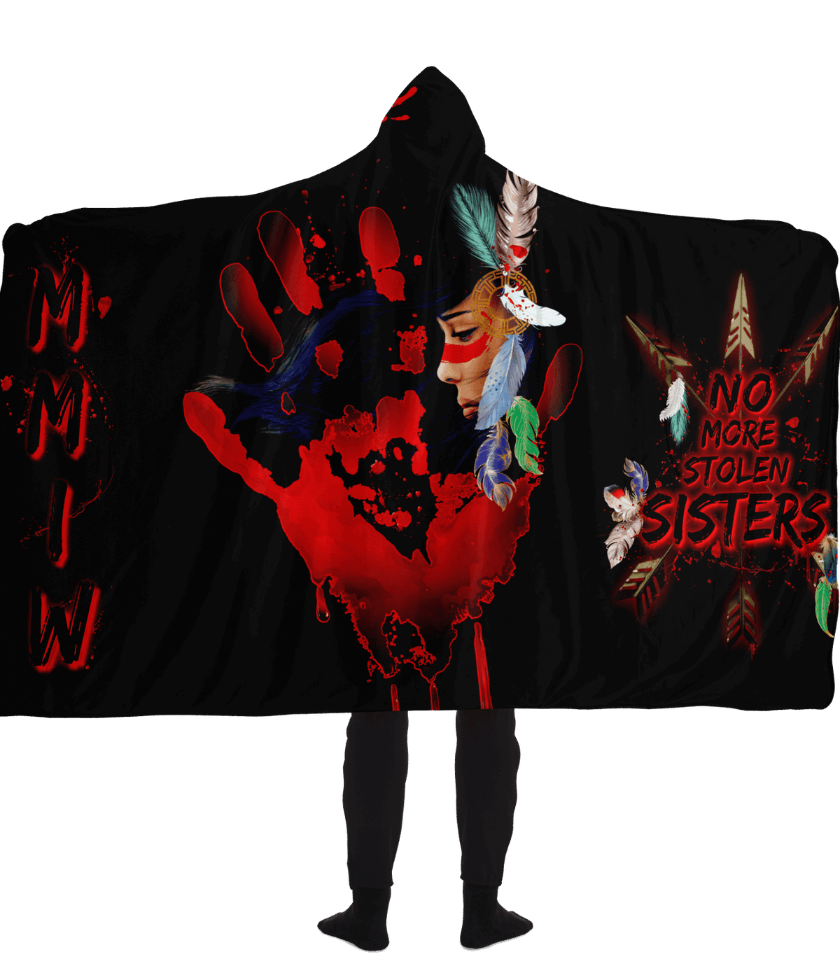 Murdered and Missing Indigenous Women ( MMIW) Hoodie Blanket