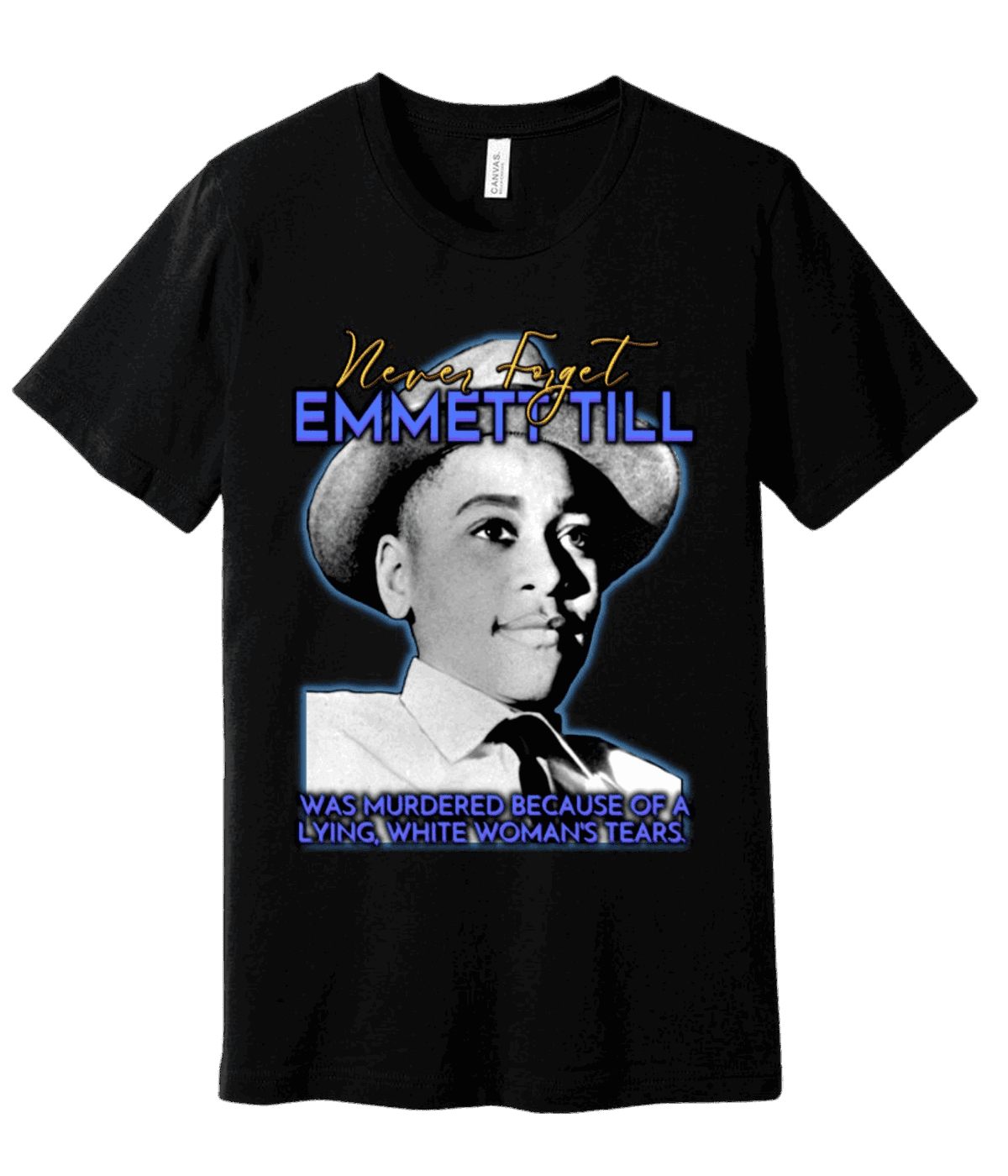 Emmett Till, Never Forget Jersey T-Shirt front facing