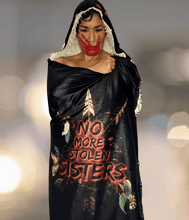 Load image into Gallery viewer, Murdered and Missing Indigenous Women ( MMIW) Hoodie Blanket
