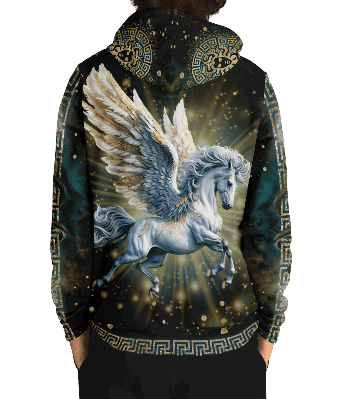 Medusa and Pegasus Greek Gods Hoodie