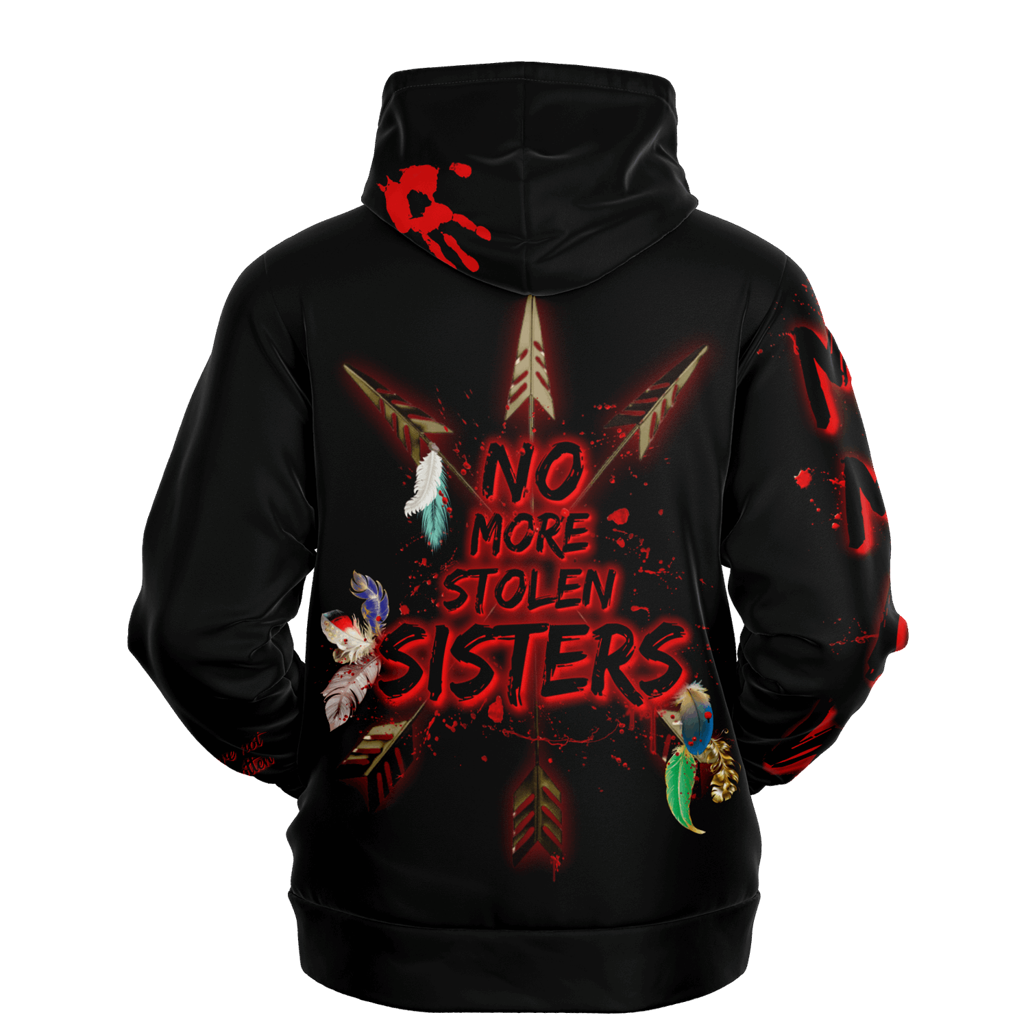 Murdered and Missing Indigenous Women back facing hoodie