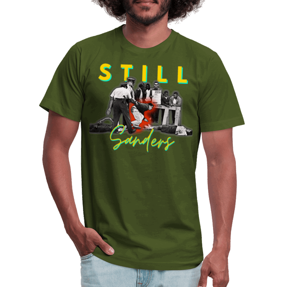 Bernie Sanders / Still Sanders Unisex Jersey T-Shirt - olive