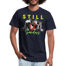 Load image into Gallery viewer, Bernie Sanders / Still Sanders Unisex Jersey T-Shirt - navy
