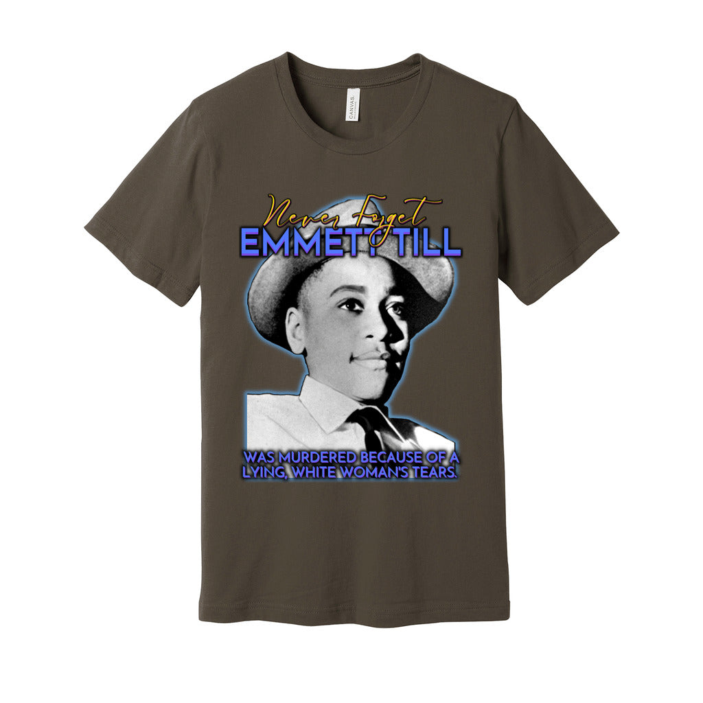 Emmett Till, Never Forget Jersey T-Shirt front facing